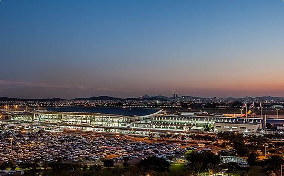 Airport Information night view